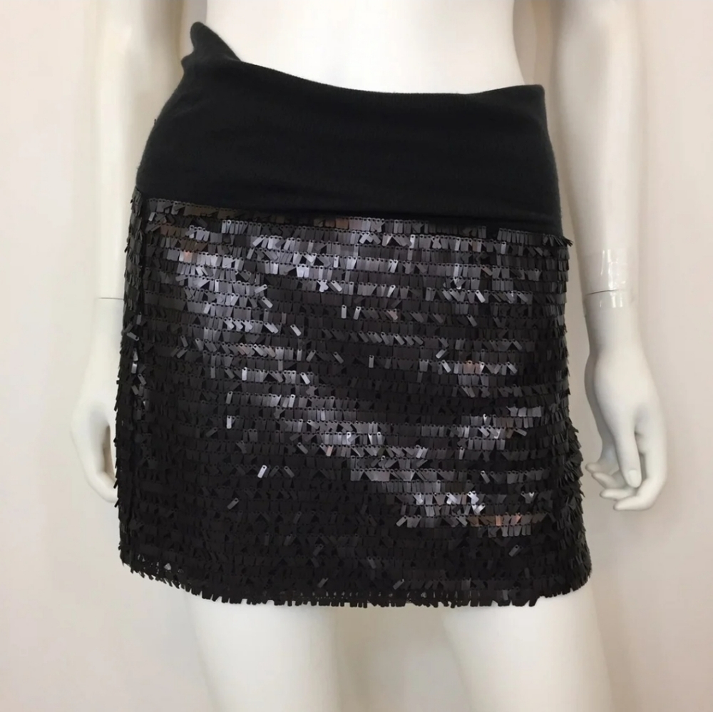 BEBE Sequins Mini Skirt
